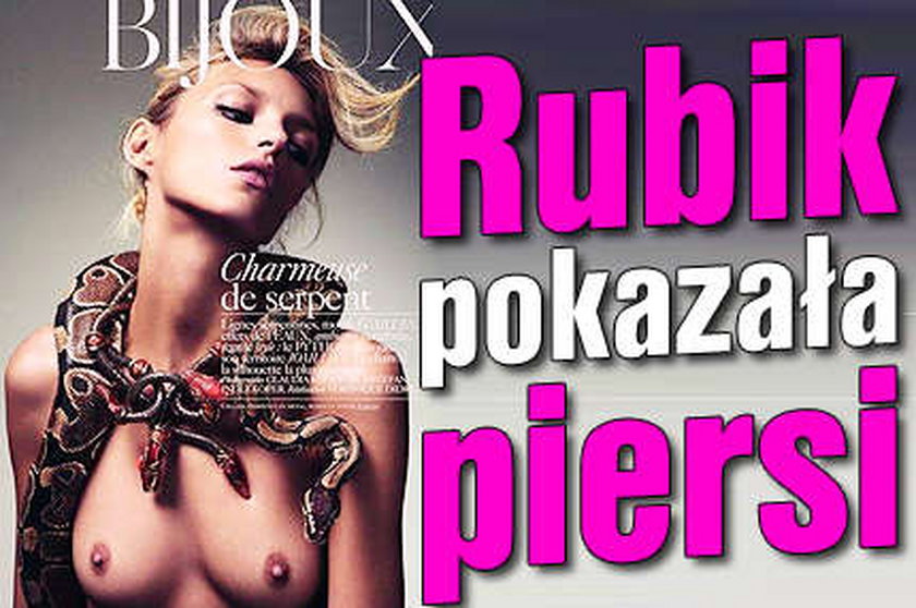 Rubik pokazała piersi