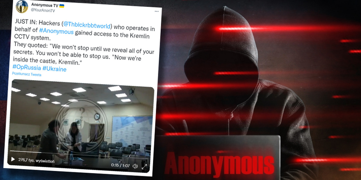 Hakerzy opublikowali nagrania, które mają być dowodem na przejęcie kamer Kremla