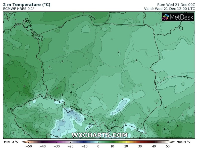 Będzie bardzo ciepło, miejscami aż 8 st. C