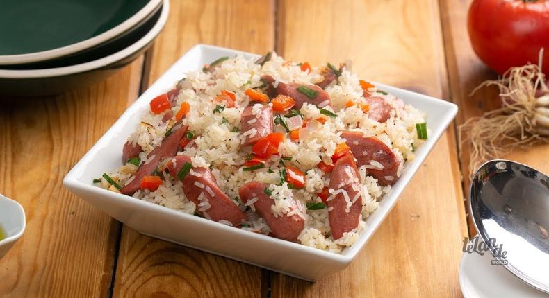 Chicken sausage rice