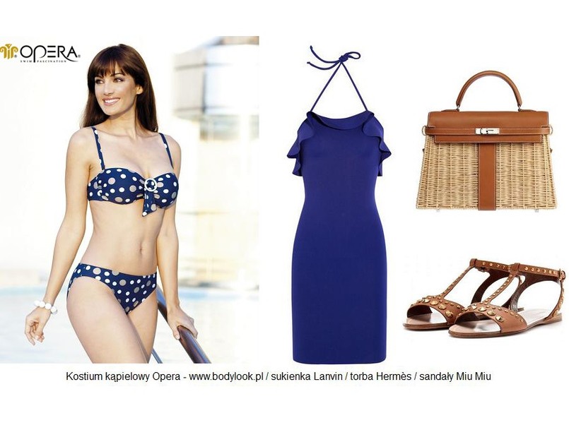 Stylizacje plażowe ze strojami kąpielowymi Opera