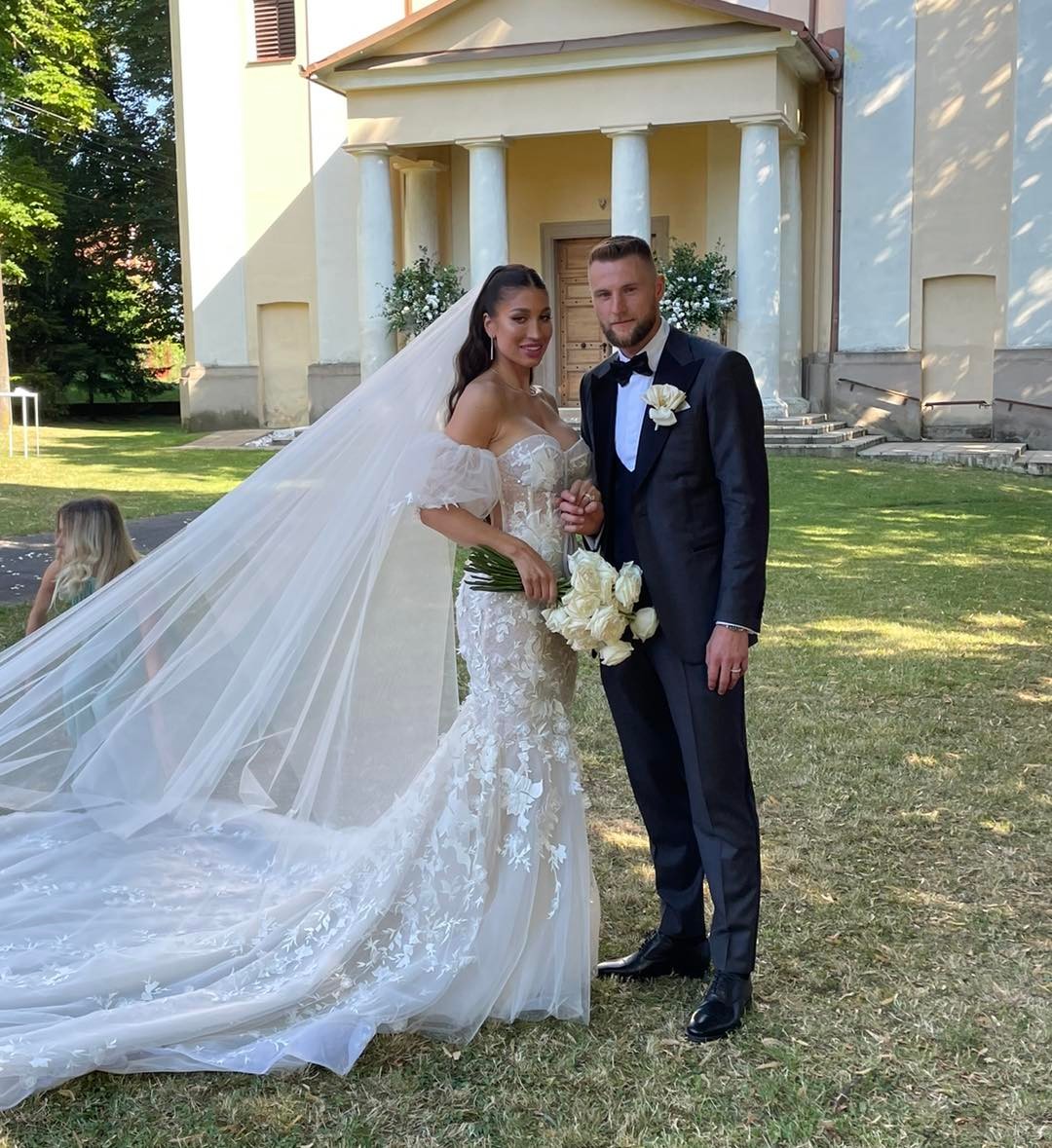 Milan Škriniar s manželkou Barborou