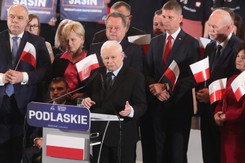 Wybory 2023. Kaczyński: Głos oddany na Konfederację to głos na Tuska