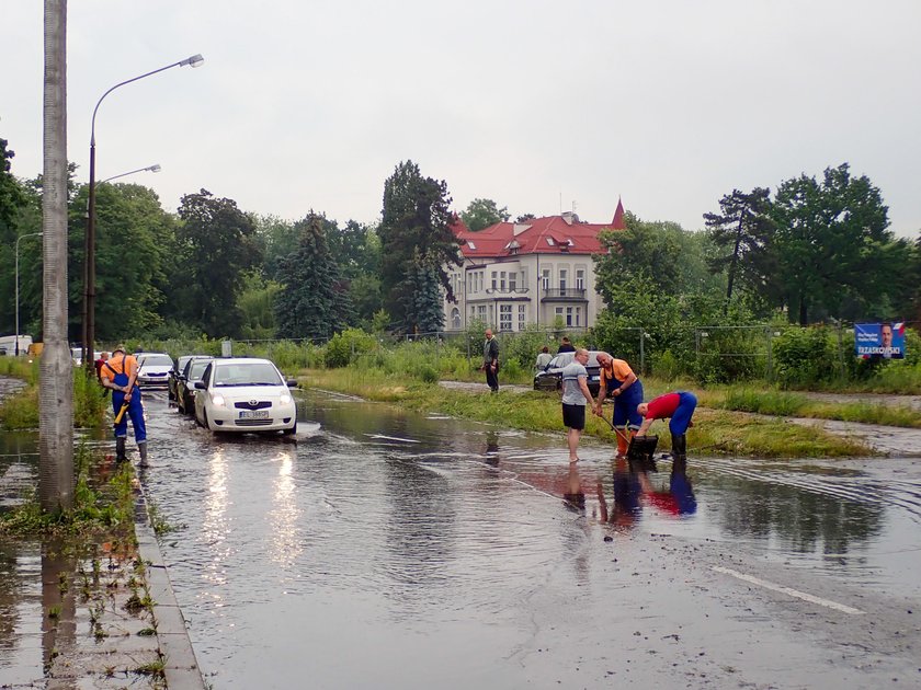 Ulewa w Łodzi 