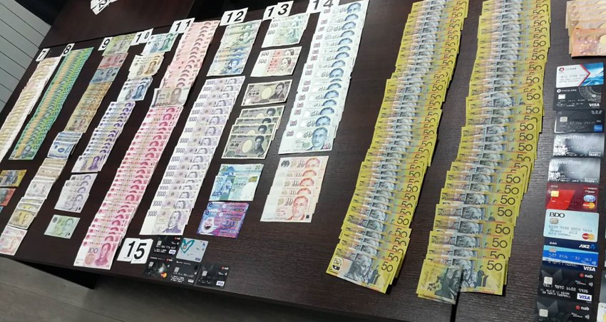 Novac pronađen kod uhapšenih stranaca