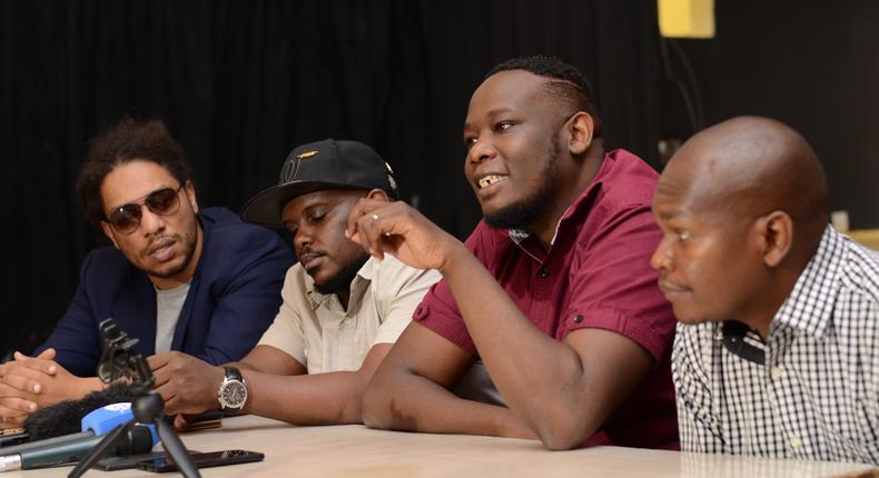 Kenyan Musicians at a Presser 