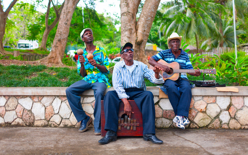 Muzycy w Saint Ann, Jamajka