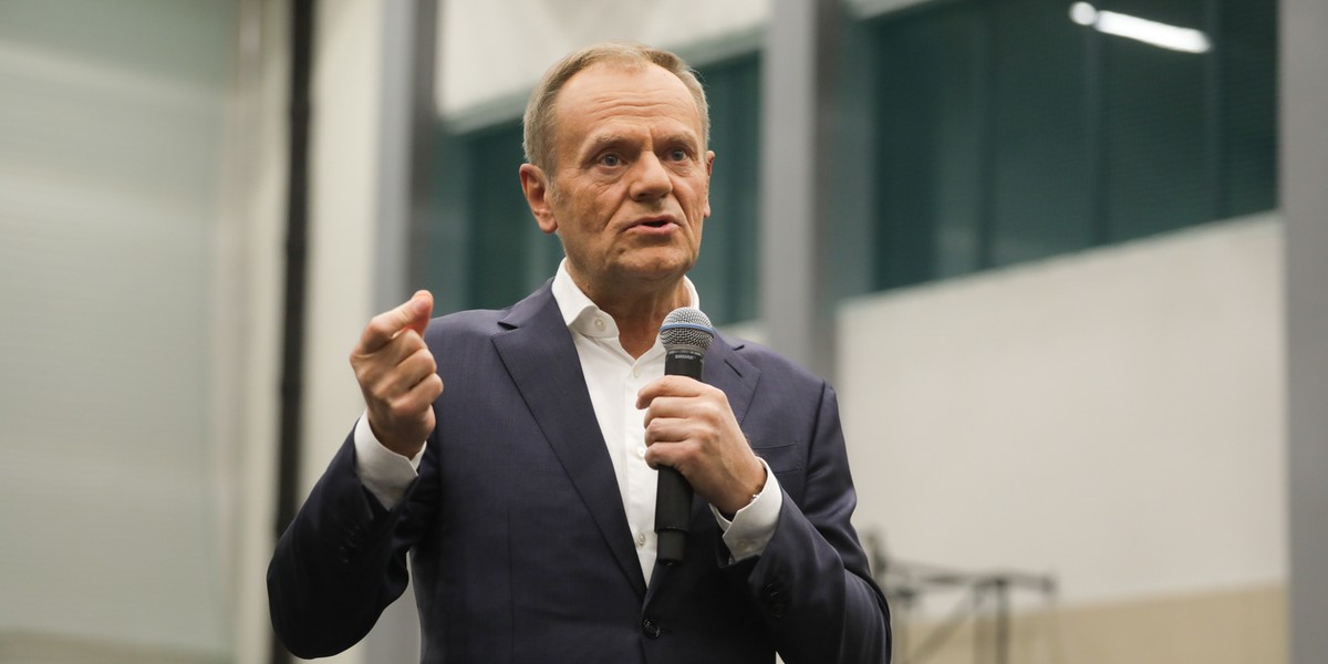 W Piasecznie Donald Tusk zadeklarował, że gdy obejmie władzę, "odspawa" Kościół od państwowych pieniędzy.