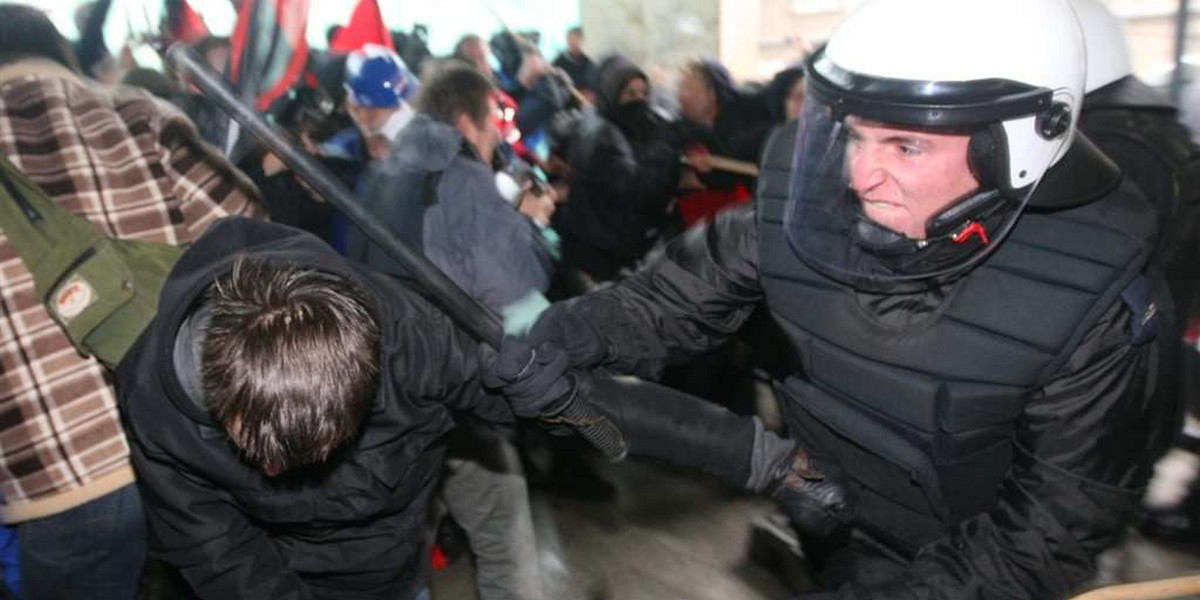 Związkowcy kontra policja. Są ranni