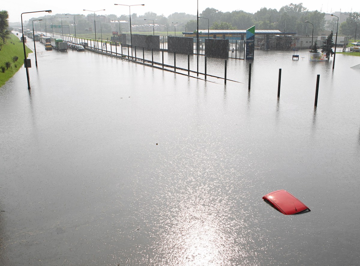 Deszcz spadł w Warszawie
