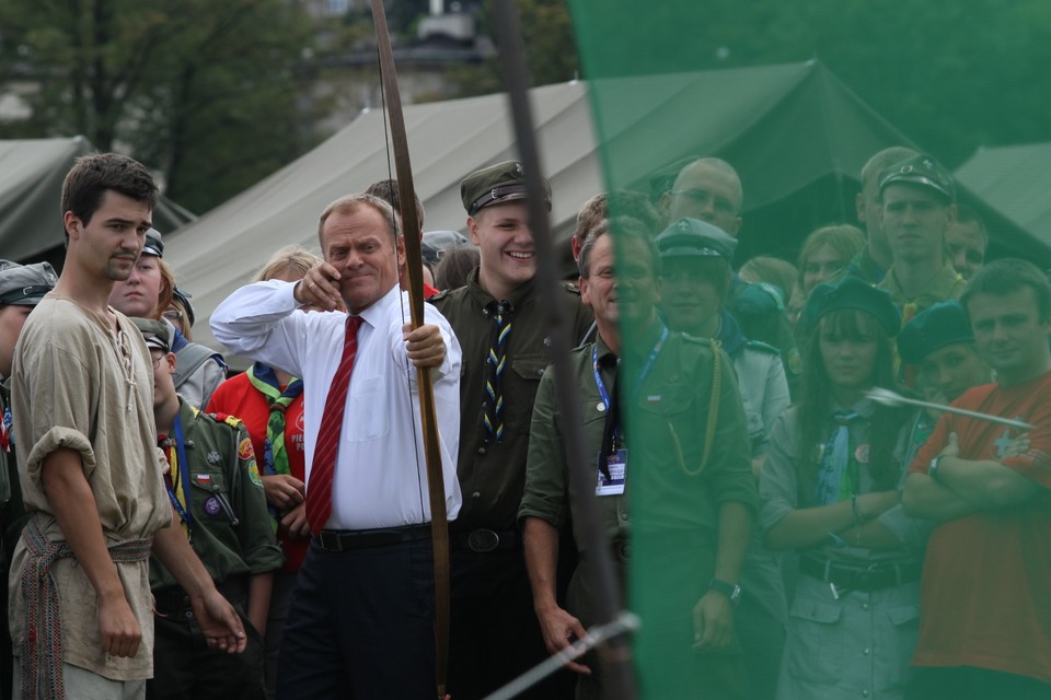 KRAKÓW ZLOT HARCERZY JUBILEUSZ DONALD TUSK