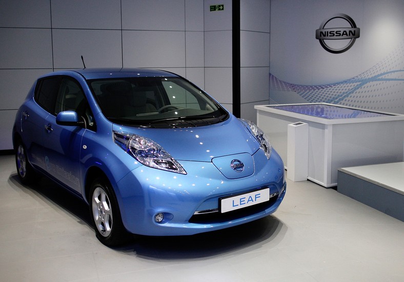 Nissan Leaf – Stoisko Nissana na pokazach O2 Arena w Londynie w Wielkiej Brytanii (1). Fot. Simon Dawson/Bloomberg