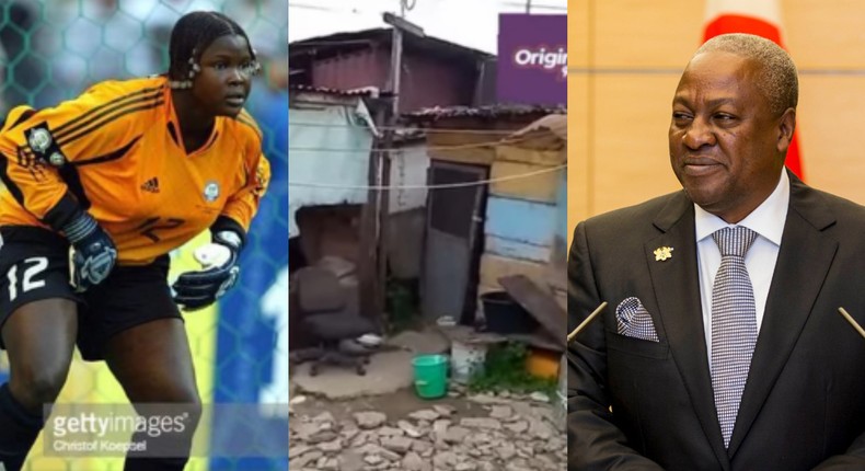 Memunatu Sulemana: Mahama helps ex-Black Queens goalkeeper with house, money