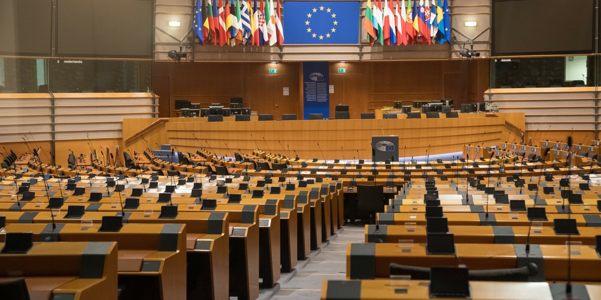 Sala Parlamentu Europejskiego w Brukseli