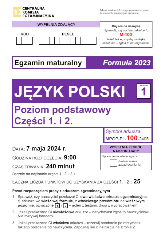 Matura 2024. Język polski