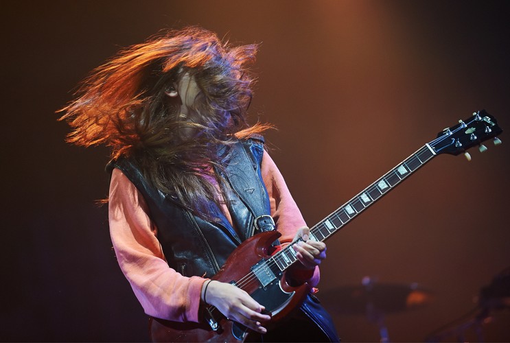 Haim podczas występu na Open'er Festival 2014