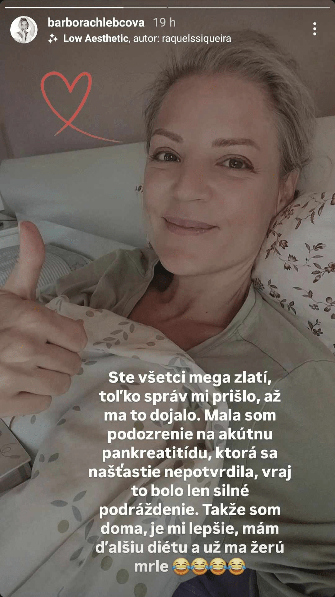 Herečka Barbora Chlebcová skončila na urgentnom príjme s podozrením na akútnu pankreatitídu.