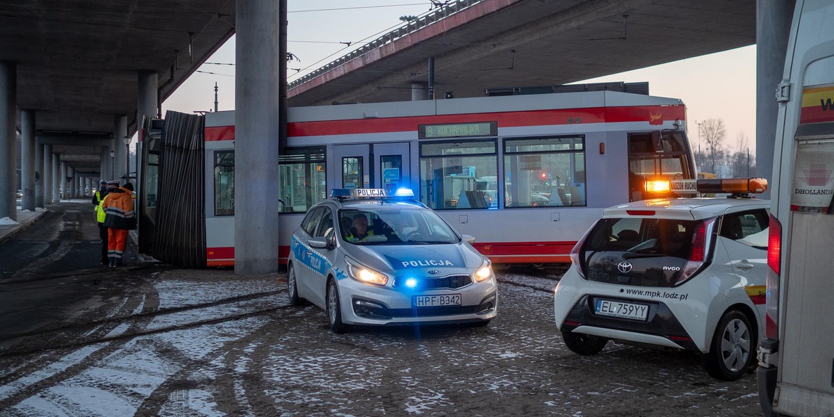 Motorniczy spowodował wypadek tramwaju w Łodzi?