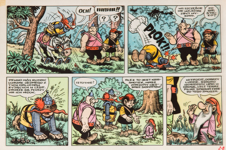 Kajko i Kokosz - Festiwal czarownic, plansza komiksowa nr 2 B, 1981 r.