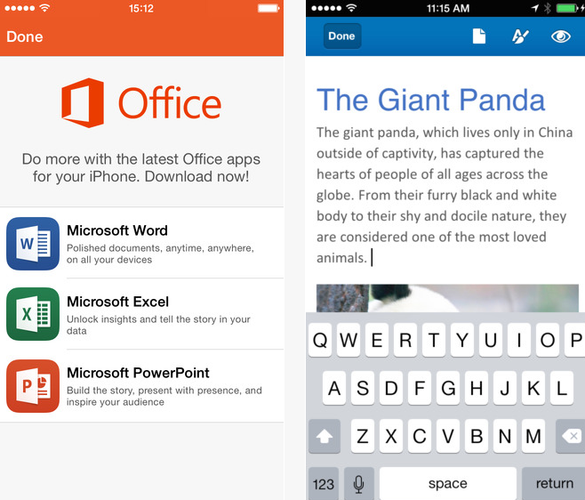 Oficjalny pakiet Office dla urządzeń mobilnych umożliwia zarówno tworzenie nowych dokumentów, jak również edycję plików zapisanych w chmurze OneDrive. Aplikacja jest bardzo przejrzysta i wygodna w obsłudze - nawet jeśli nie dysponujemy zewnętrzną klawiaturą.