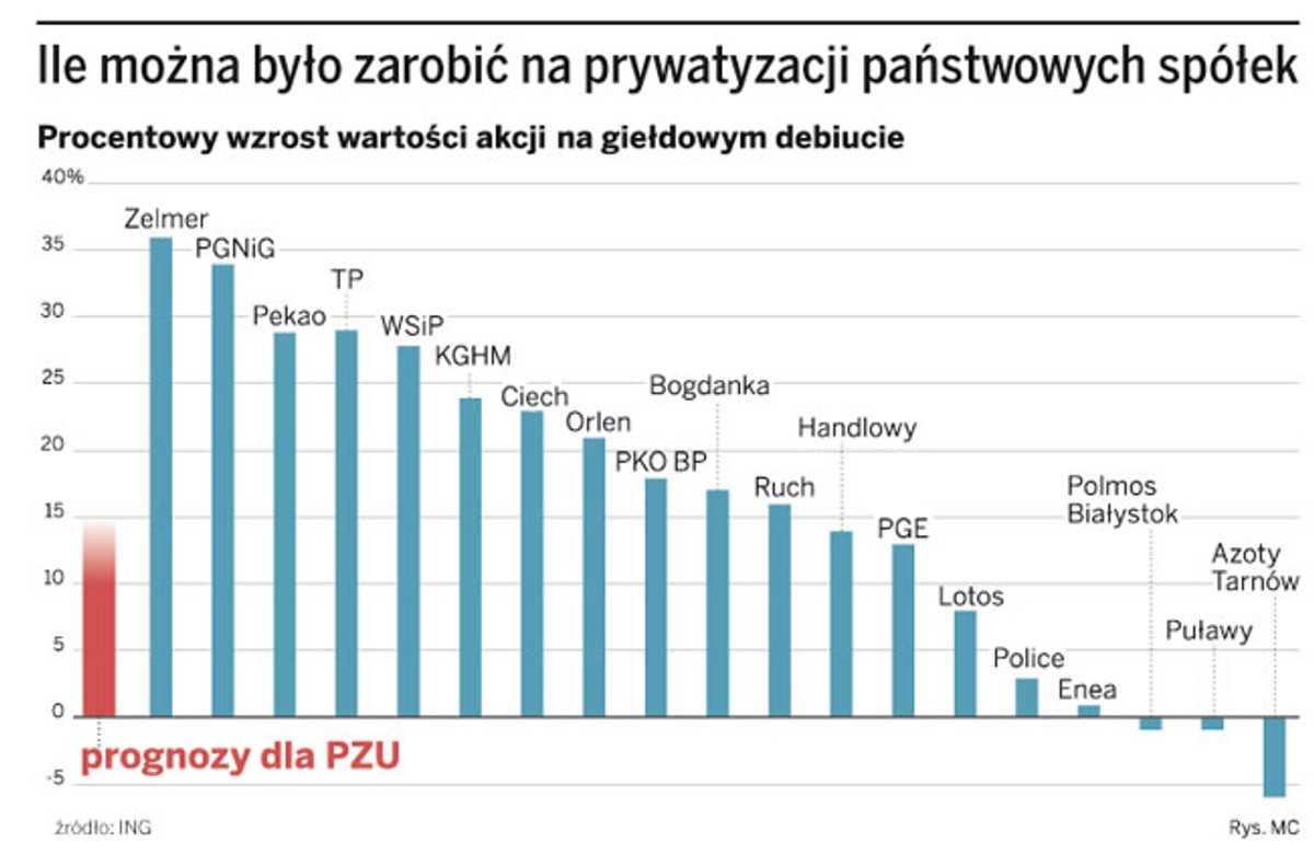 Ile można było zarobić na prywatyzacji państwowych spółek