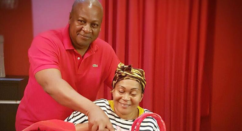 Ex-President, John Mahama and Lordina Mahama