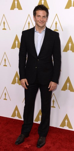 Bradley Cooper na spotkaniu nominowanych do Oscara 2014