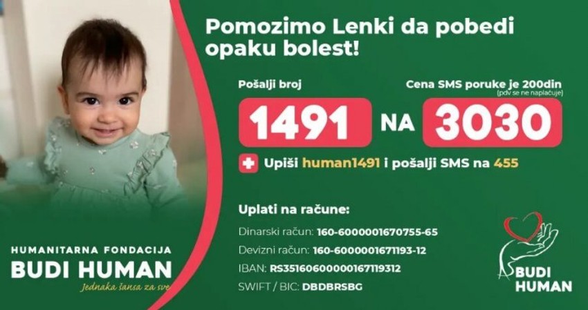Ovako možemo pomoći Lenki Lazarević