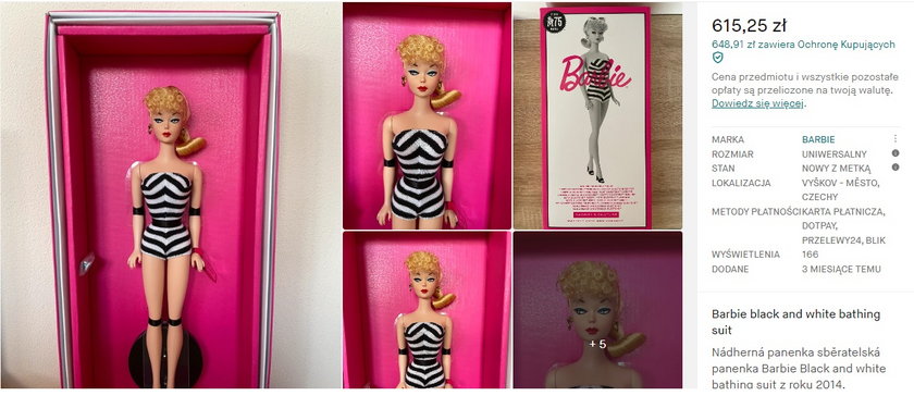 Barbie wydana w 2014 r. na wzór tej z 1959 r.