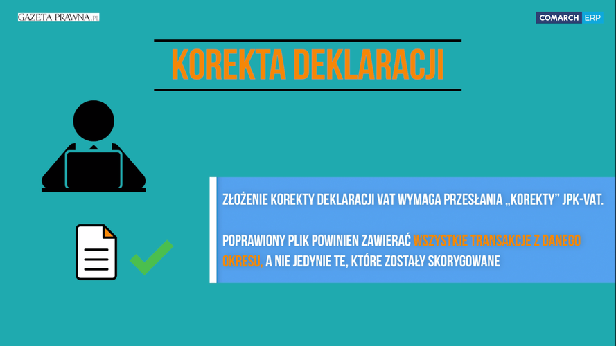 Jak dokonać korekty?