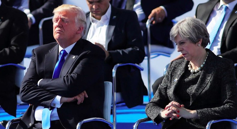 Donald Trump and Theresa May are due to meet for a one-on-one meeting at the G20 summit.