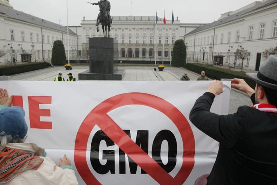 GMO protest Warszawa