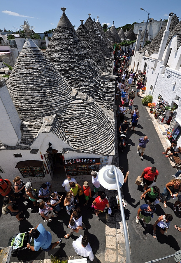 Kamienne domki trulli w Alberobello