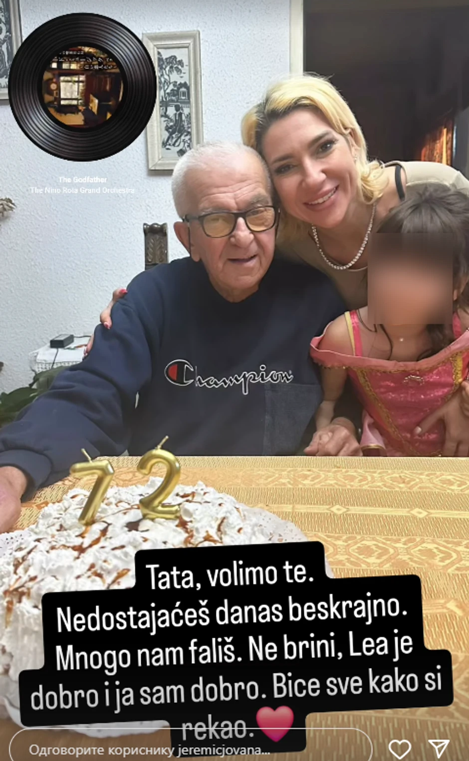 Jovana Jeremić se obratila emotivnim rečima