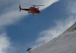 Helikopter Hitne pomoći u ski centru Astum