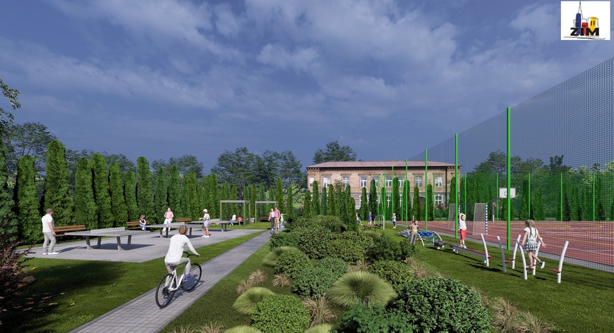 Przy zespole szkolno-przedszkolnym postanie m.in. siłownia plenerowa, strefa do kalisteniki i tor przeszkód