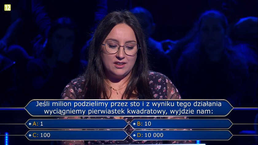 Magda odpadła na pytaniu matematycznym