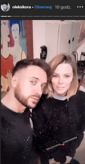 Aleksander Sikora i Małgorzata Tomaszewska na Instagramie