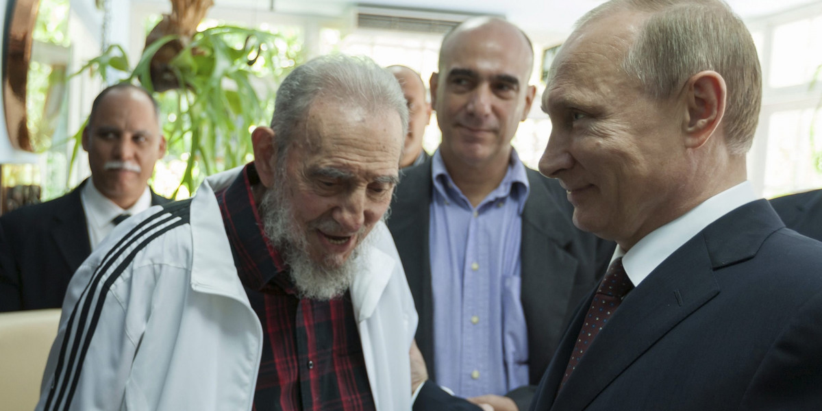 Putin wpadł z wizytą do Fidela Castro