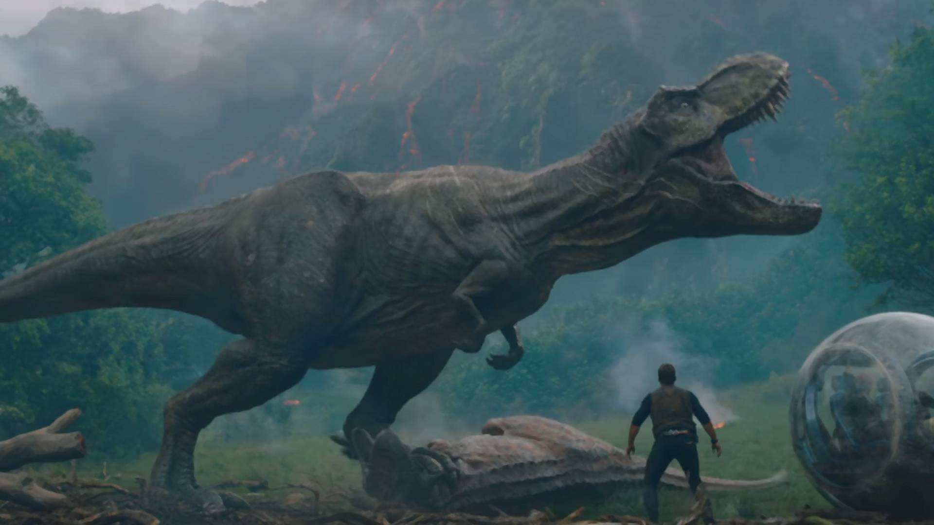 T. rex wraca! Jest pierwszy trailer filmu "Jurassic World: Upadłe Królestwo"