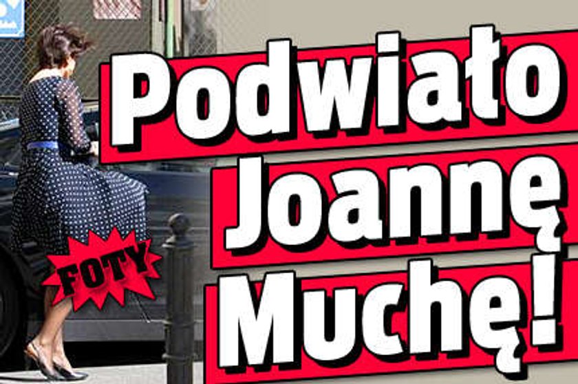 Podwiało Joannę Muchę FOTY