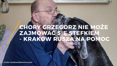 Chory Grzegorz nie może zajmować się psem. Kraków rusza na pomoc