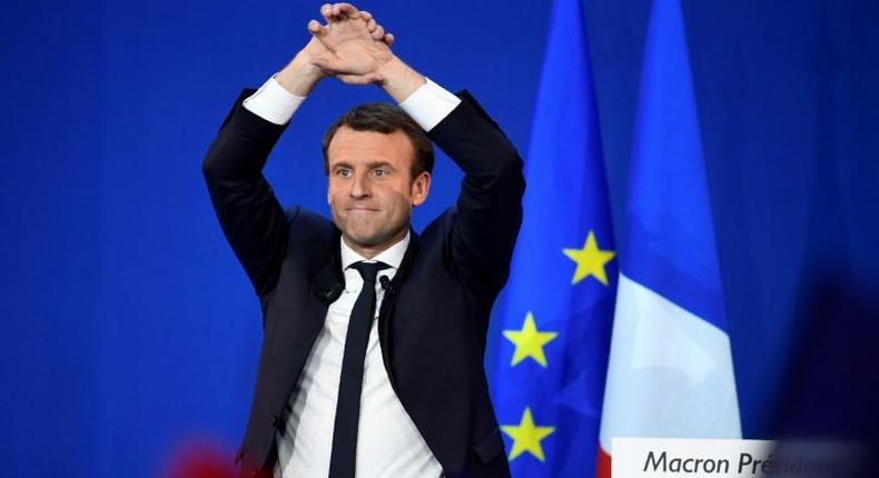 Centrist French presidential election candidate Emmanuel Macron is predicted to win the second round next month