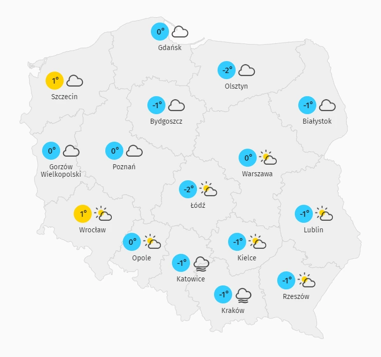 Pogoda Na Poniedzialek Ochlodzenie I Opady Sniegu Wiadomosci