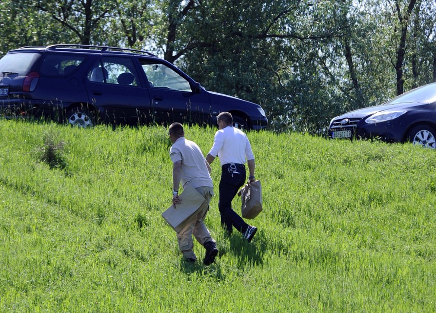 Prvi uviđaj između Borče i naselja Crvenka