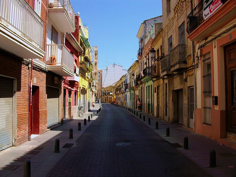 Dzielnica El Cabanyal-Canyamelar w Walencji, Hiszpania