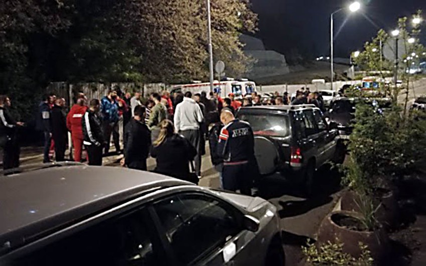 Fotografija sa protesta Hitne pomoći