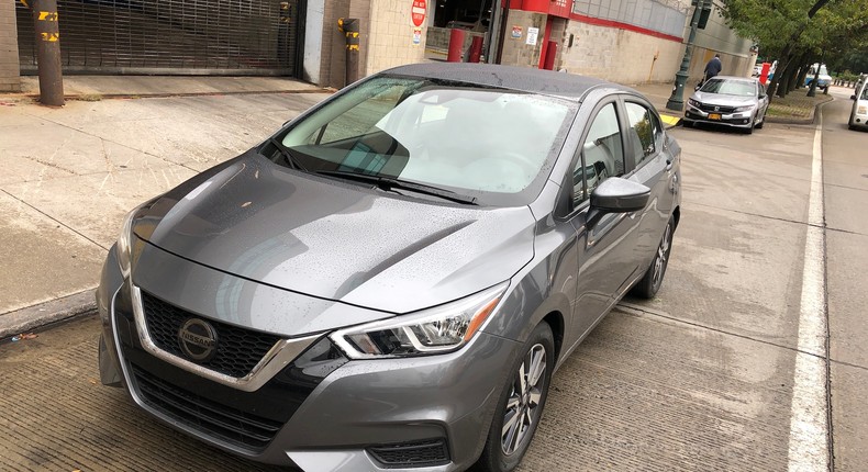 Yes, the 2020 Nissan Versa SV is pretty basic transportation, with a sticker price of about $18,000. But it's a sharp set of wheels.