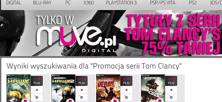 Promocja na gry z serii Tom Clancy na Muve Digital