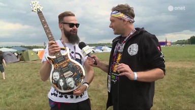 Pol'and'Rock Festival. Zobacz wyjątkową gitarę od Szymona Chwalisza